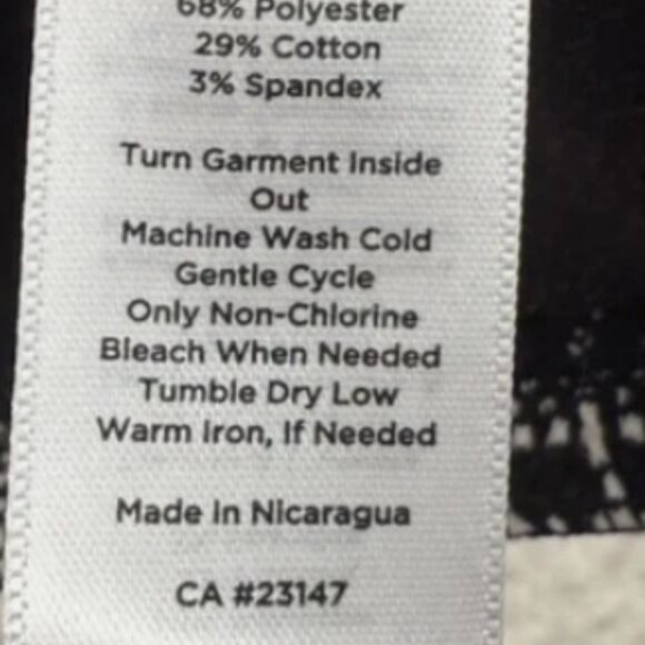 Talbots | Women's size Lp | Black White Plaid | Bell Sleeve | Career Separates - Picture 5 of 5